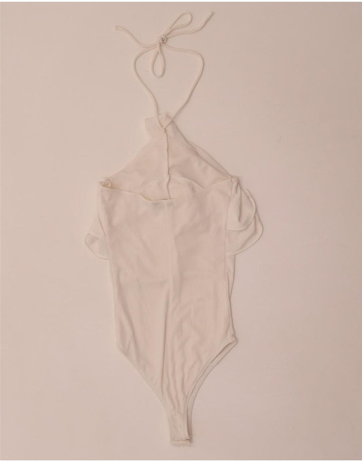 Ärmelloser Damen-Body von Zara, Gr. 8, Weiß
