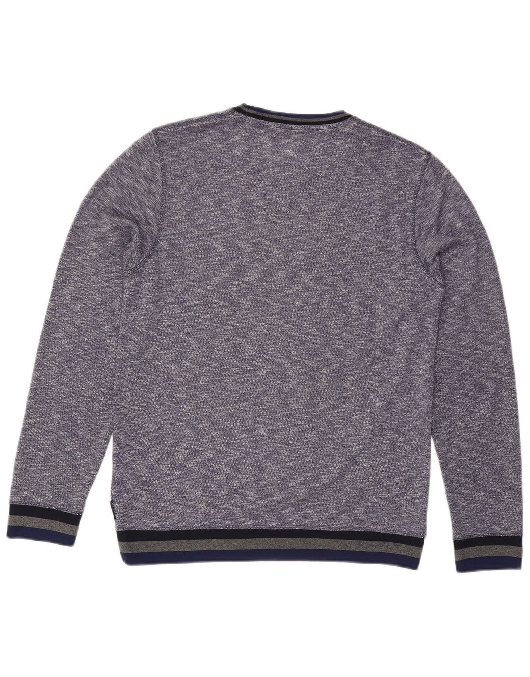 Ted Baker Herren-Pullover mit Rundhalsausschnitt, Größe 3, mittelblau meliert