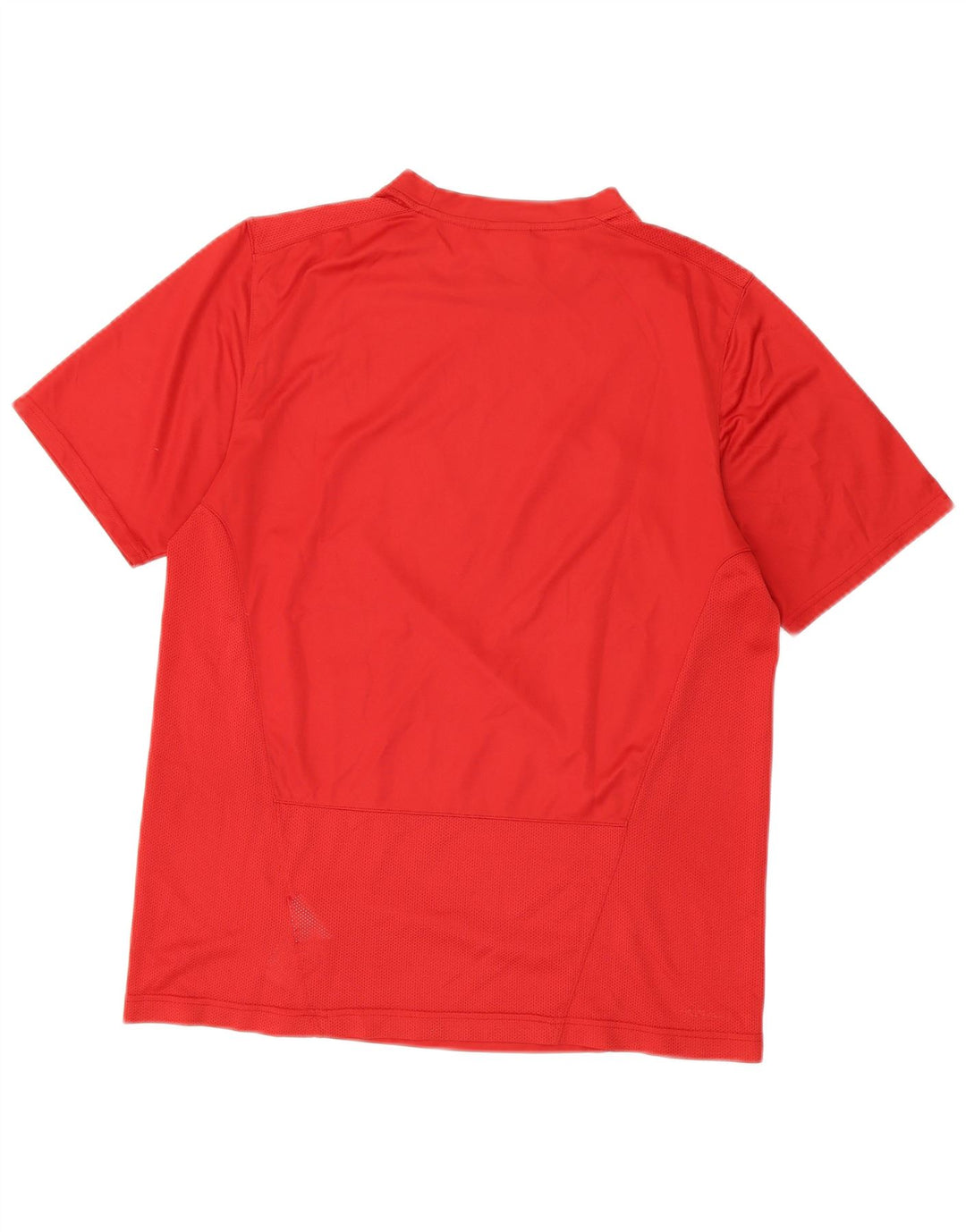 Nike Herren Dri Fit T-Shirt Top UK 39/41 Mittelrotes Polyester