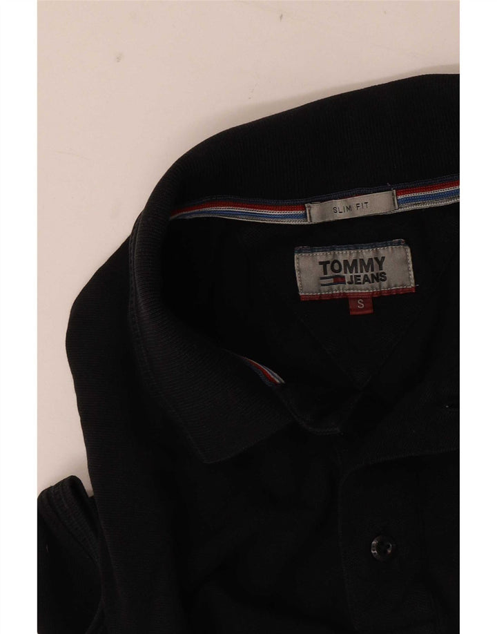 Tommy Hilfiger Herren Slim Fit Poloshirt Small Schwarz