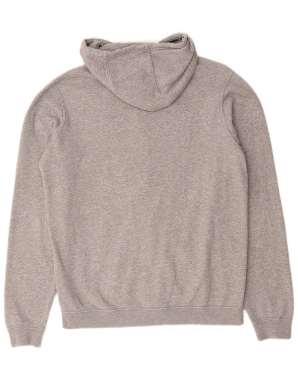 Nike Herren-Kapuzenpullover mit Reißverschluss, mittelgrau gefleckte Baumwolle