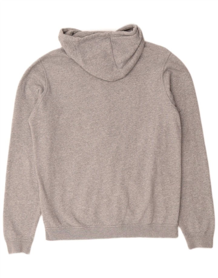 Nike Herren-Kapuzenpullover mit Reißverschluss, mittelgrau gefleckte Baumwolle