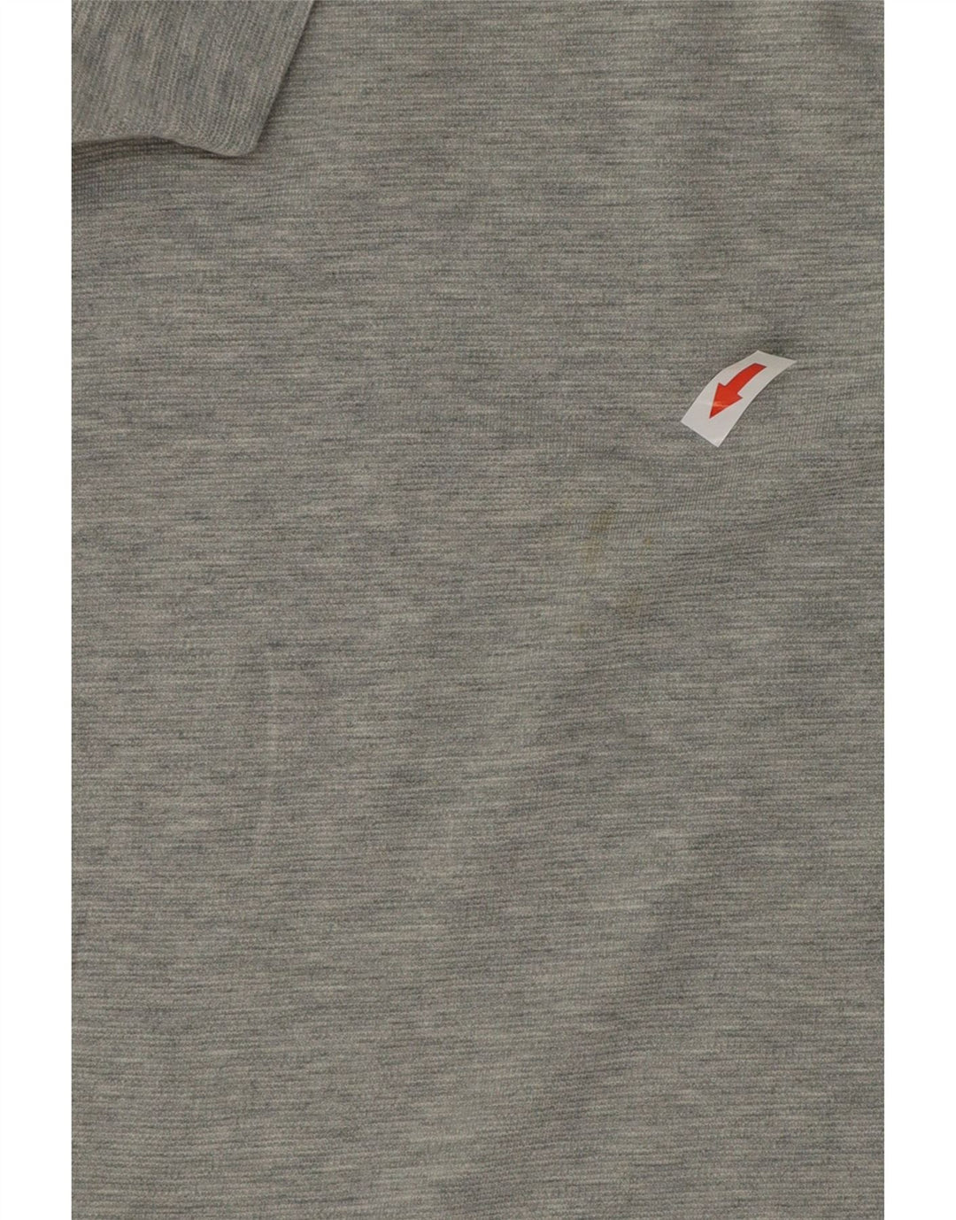 Lacoste Herren-Poloshirt, Größe 4, mittelgrau gefleckte Baumwolle