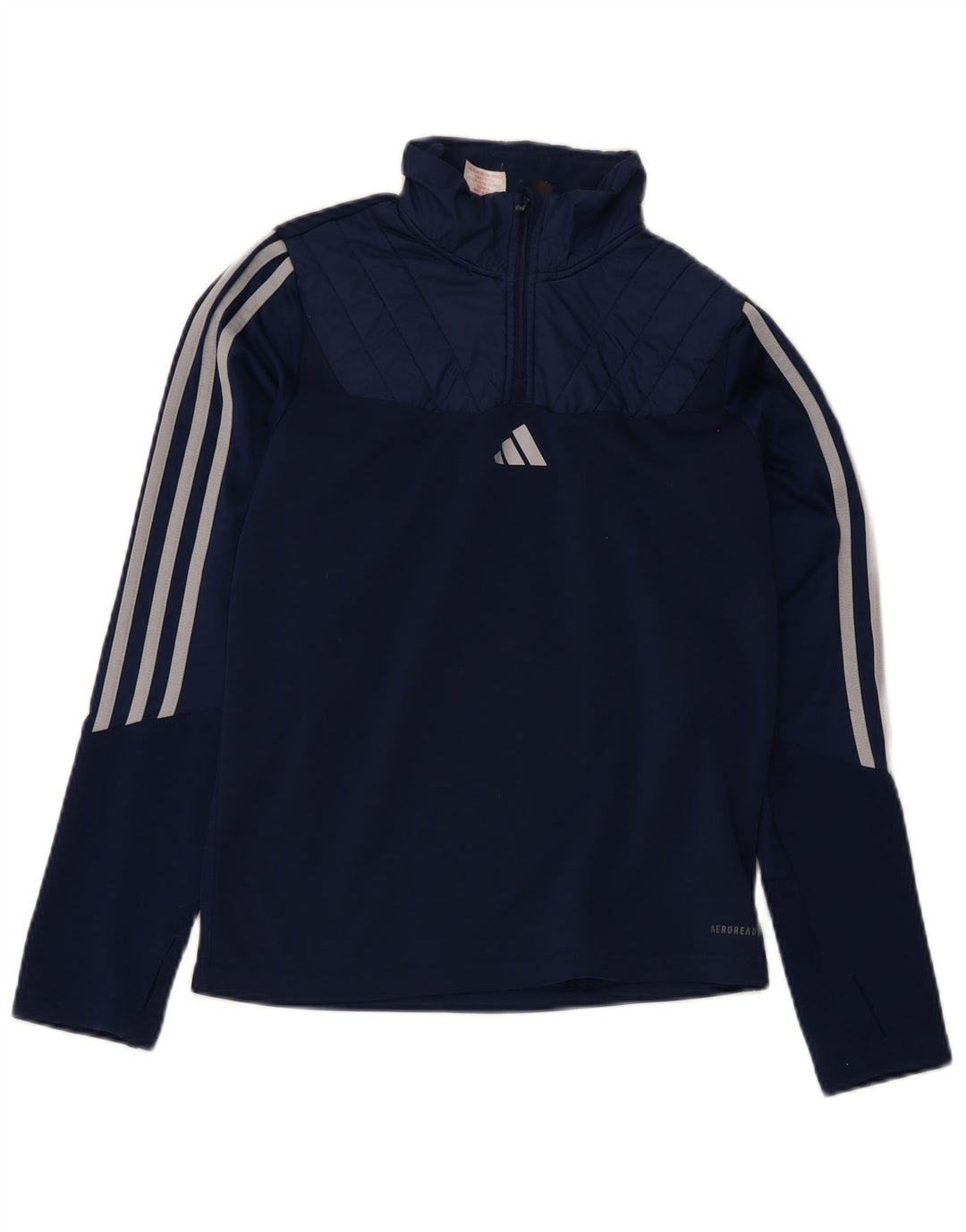 Adidas Jungen Aeroready Zip Neck Pullover Trainingsanzug Top 13–14 Jahre Marineblau