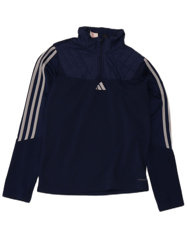 Adidas Jungen Aeroready Zip Neck Pullover Trainingsanzug Top 13–14 Jahre Marineblau