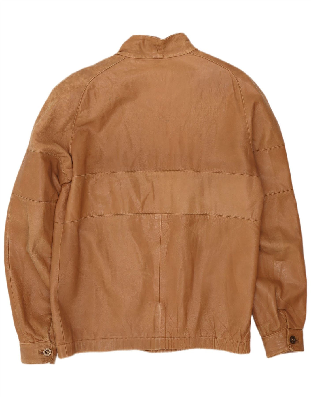Vintage Herren Lederjacke UK 38 Medium Beige