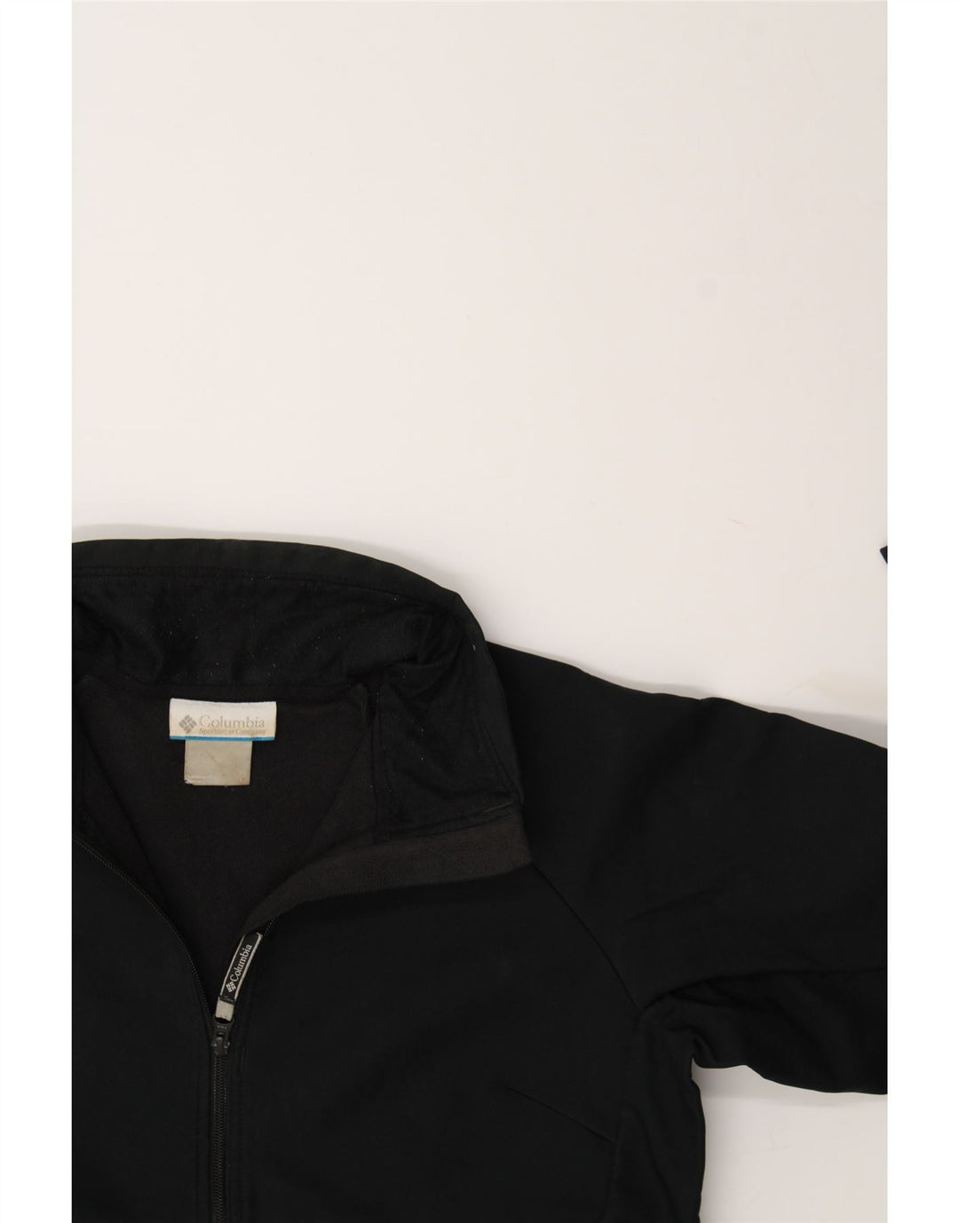 COLUMBIA Womens Tracksuit Top Jacket UK 16 Large Black Polyester Vintage Columbia and Second-Hand Columbia from Messina Hembry 