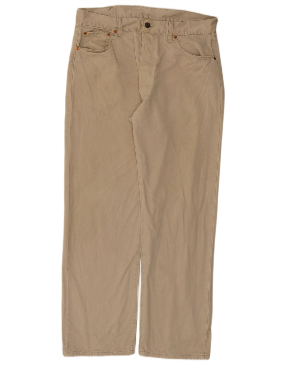 Levi's Herren 551 Straight Jeans W36 L30 Beige Baumwolle