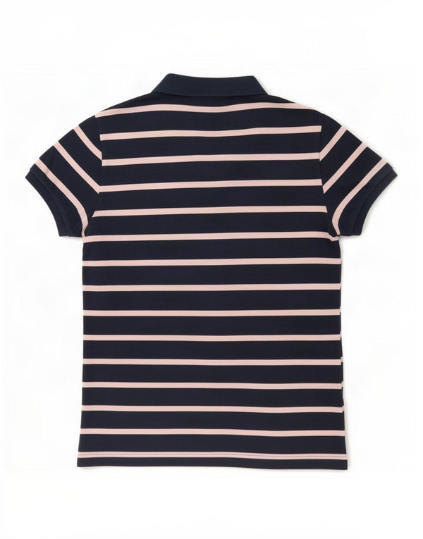 Ralph Lauren Damen-Poloshirt, UK 16, groß, marineblau, gestreift, Baumwolle