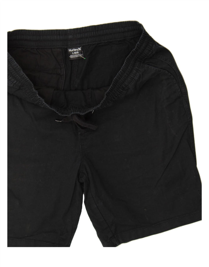 HURLEY Womens Sport Shorts UK 16 Large Black Vintage Hurley and Second-Hand Hurley from Messina Hembry 