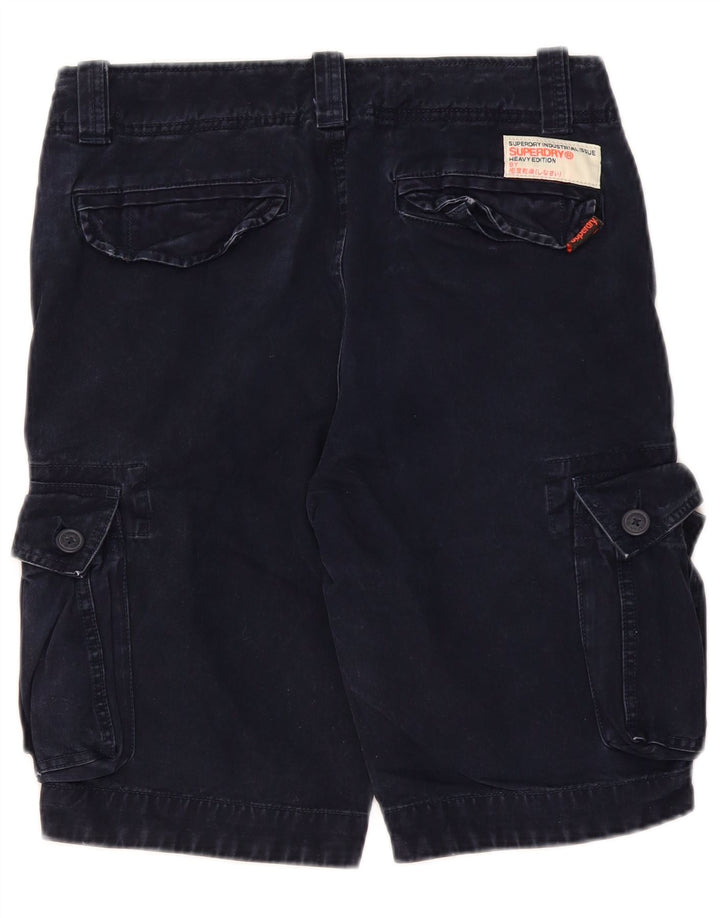 SUPERDRY Herren-Cargo-Shorts, Größe S, Größe W29, Marineblau, Baumwolle