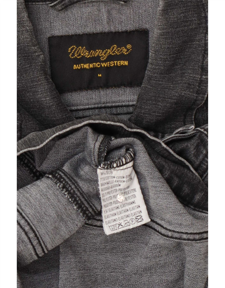Wrangler Damen Jeansjacke UK 12 mittelgraue Baumwolle