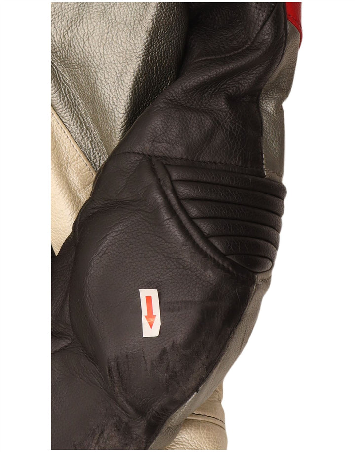 Dainese Herren-Grafik-2-teiliges Set, Größe 50, klein, W34, L28, schwarzer Biker