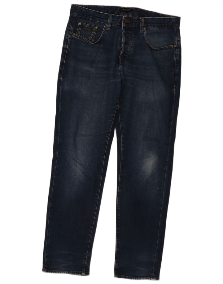 Ted Baker Herren Straight Jeans W34 L30 Marineblau
