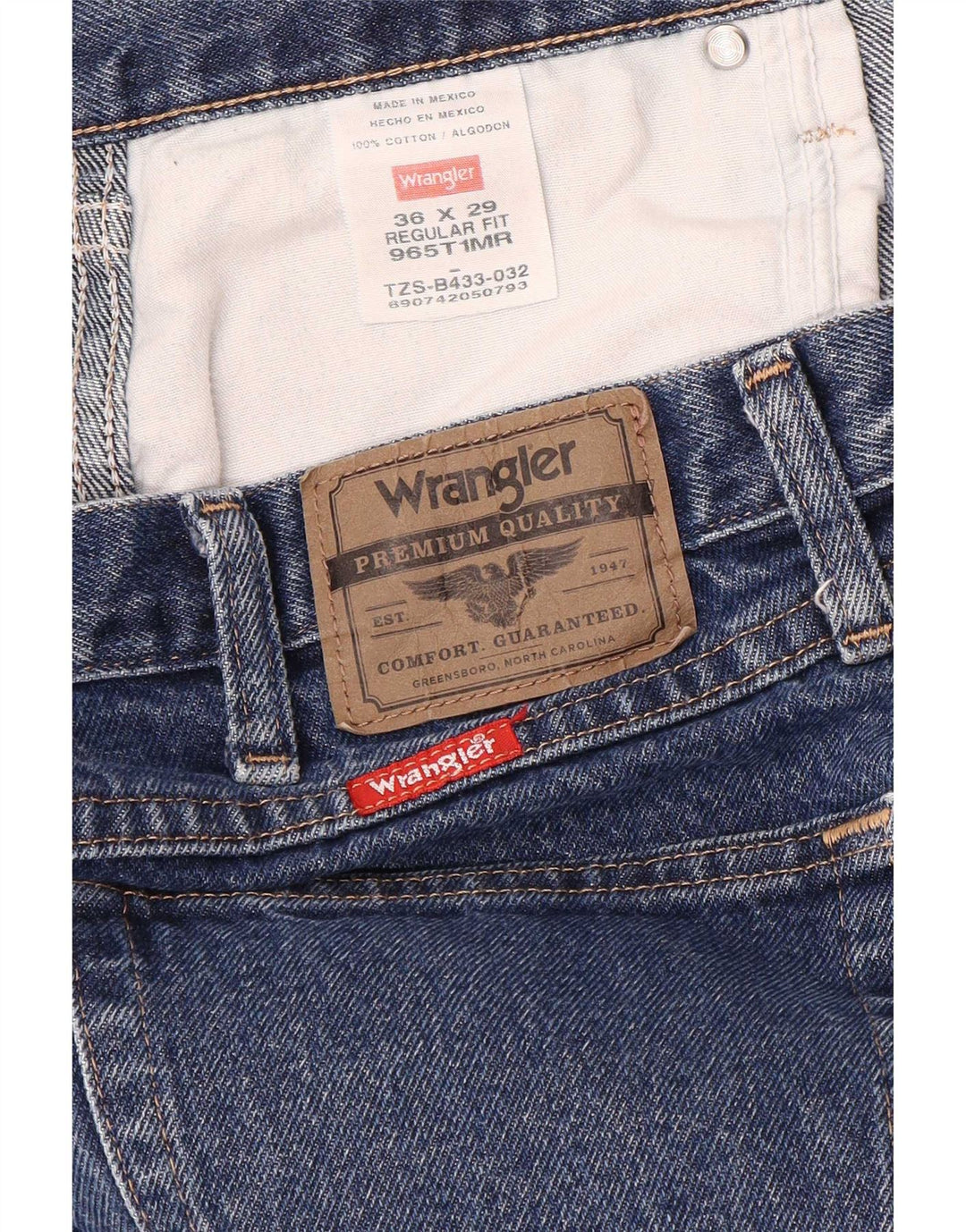 Wrangler Herren-Jeans mit normaler Passform, gerade Passform, W36, L29, Blau, Baumwolle