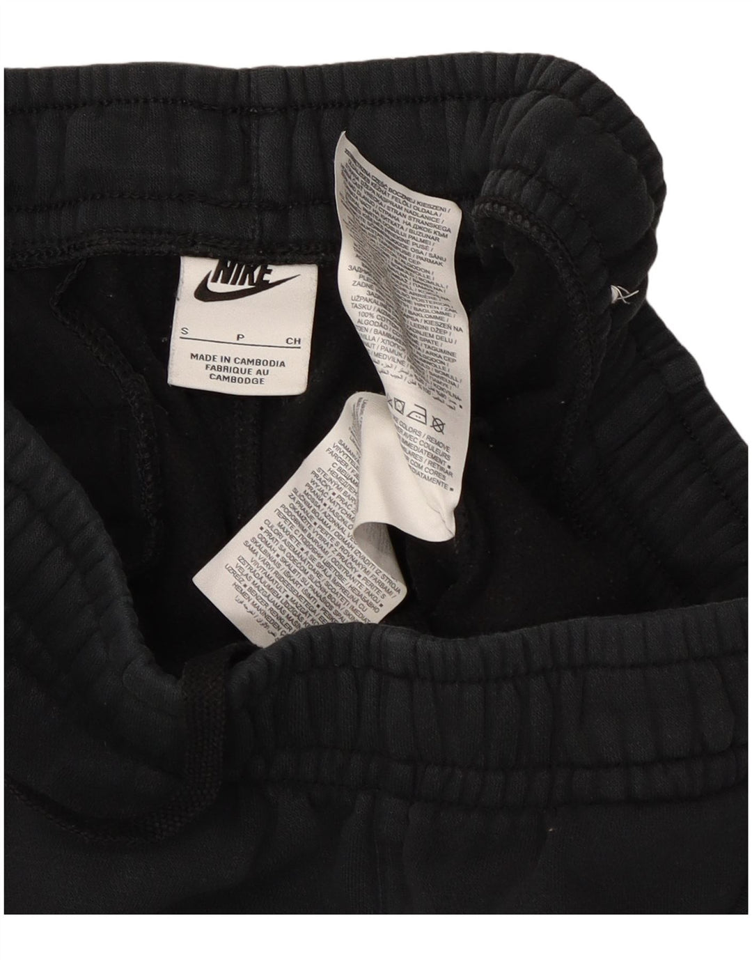 Nike Damen Trainingshose Jogger UK 10 Small Schwarz Baumwolle