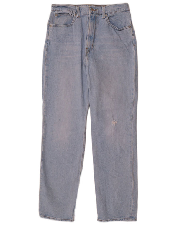 Levi's Damen-Jeans mit hoher Taille, schmaler gerader Passform, W28, L28, blaue Baumwolle
