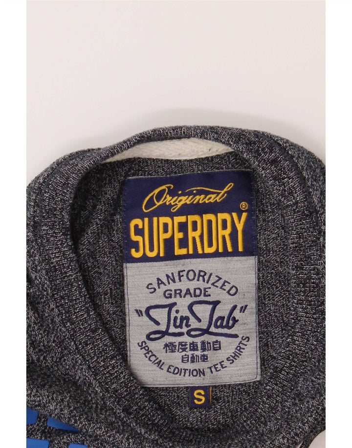 Superdry Herren-T-Shirt mit Grafik, Größe S, Marineblau, Baumwolle
