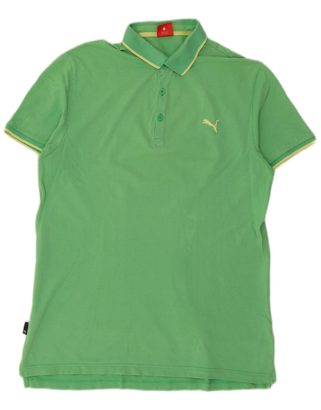 PUMA Herren Poloshirt Große grüne Baumwolle