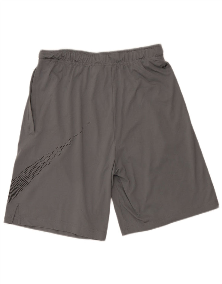 Nike Herren Dri Fit Graphic Sport Shorts Mittelgraues Polyester