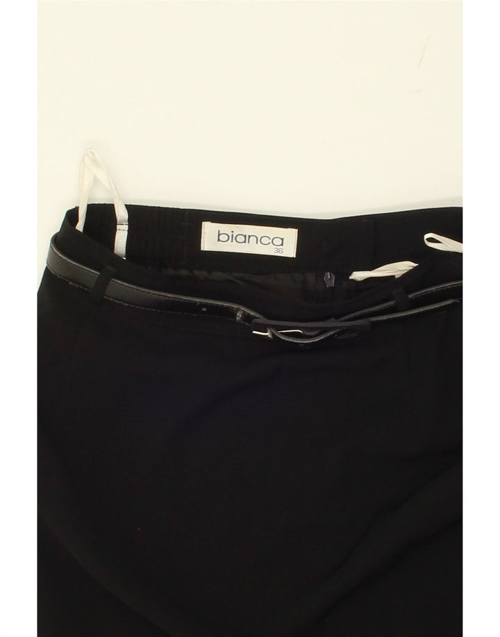 BIANCA Womens Pencil Skirt EU 36 Small W26 Black Acetate Vintage Bianca and Second-Hand Bianca from Messina Hembry 