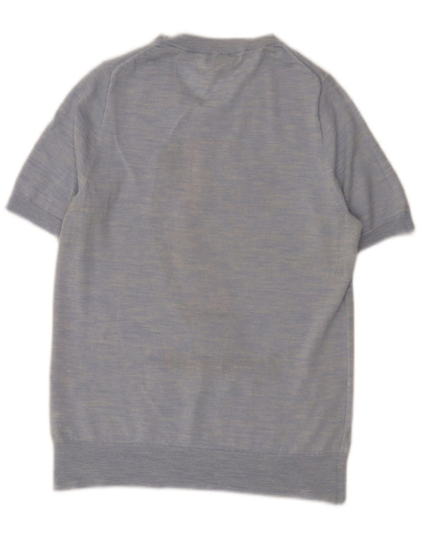 J. Crew Damen-Pullover mit U-Boot-Ausschnitt, Gr. 44, Blau, Neuheit