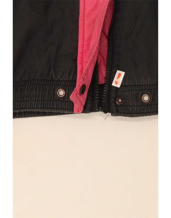 Vintage Damen Skijacke UK 18 XL Mehrfarbiger Farbblock