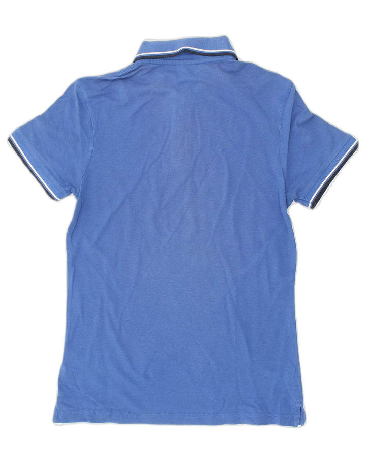 DIADORA Mens Polo Shirt Small Blue Cotton | Vintage Diadora | Thrift | Second-Hand Diadora | Used Clothing | Messina Hembry 
