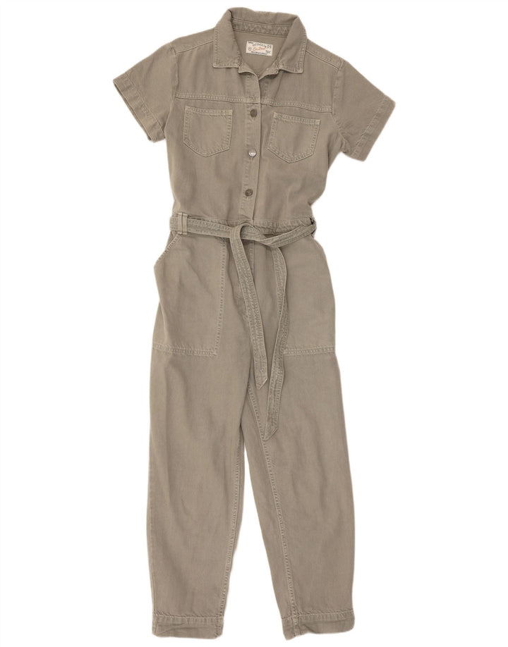 Fat Face Denim-Overall für Damen, UK 12, mittlere Khaki-Baumwolle