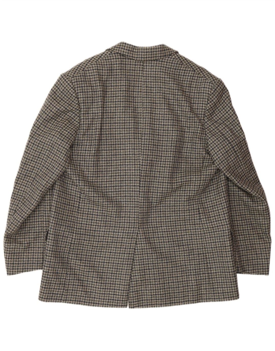 Ermenegildo Zegna Herren-Blazer mit 2 Knöpfen, UK 40, Mittelgrau mit Hahnentrittmuster