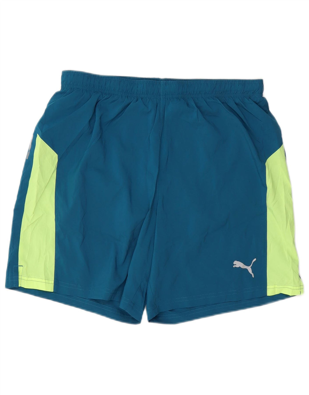 PUMA Herren-Sportshorts, groß, blau, Farbblock