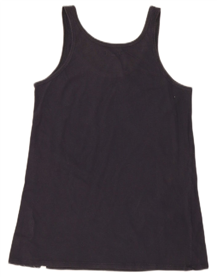 Wrangler Womens Graphic Vest Top UK 10 Small Marineblau