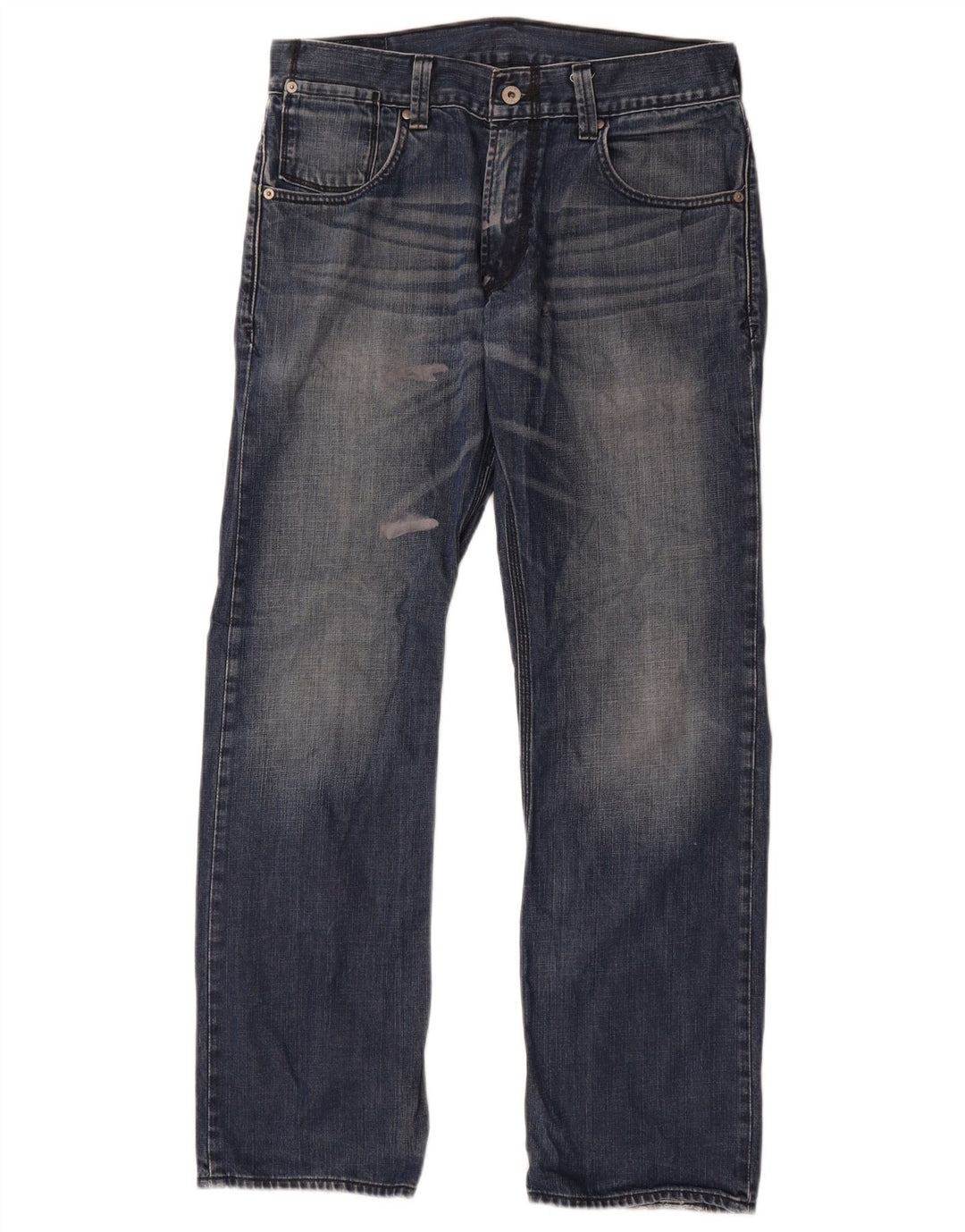 Levi's Herren 514 Straight Jeans W32 L30 Blaue Baumwolle