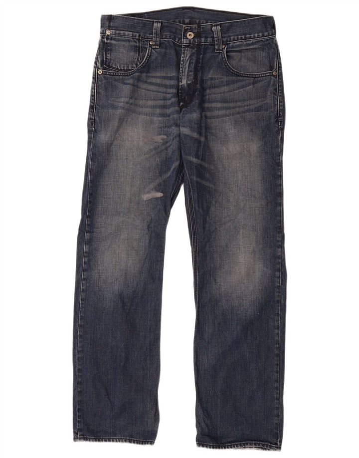 Levi's Herren 514 Straight Jeans W32 L30 Blaue Baumwolle