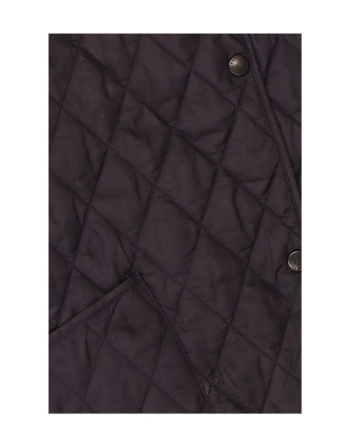 Barbour Damen Steppjacke UK 16 Large Marineblau Polyamid