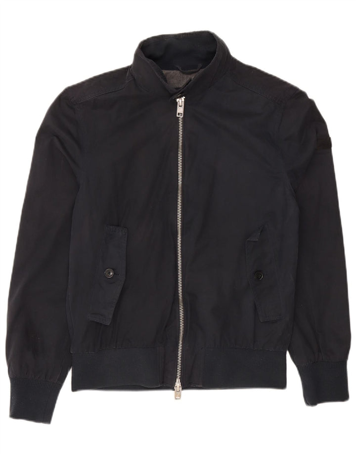 Superdry Herren Bomberjacke UK 38 Medium Marineblau Polyester