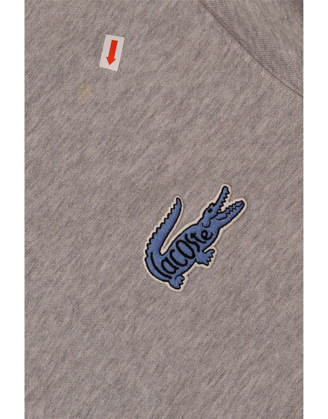 LACOSTE Herren-Kapuzenpullover, Größe 4, mittelgraue Baumwolle