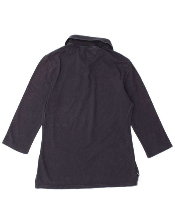 TOMMY HILFIGER Damen Slim Fit Poloshirt UK 12 Medium Marineblau