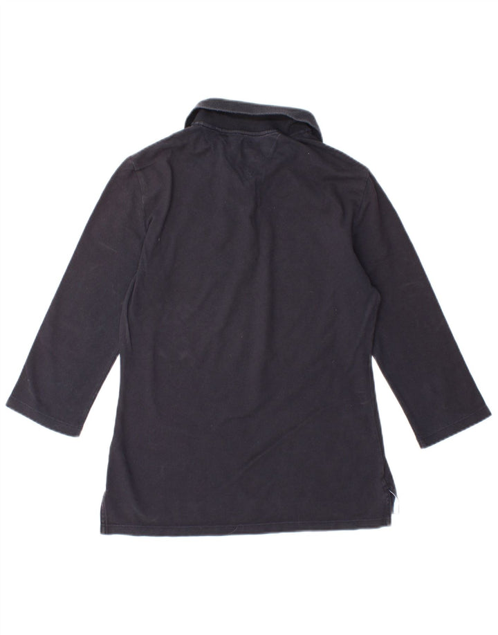 TOMMY HILFIGER Damen Slim Fit Poloshirt UK 12 Medium Marineblau