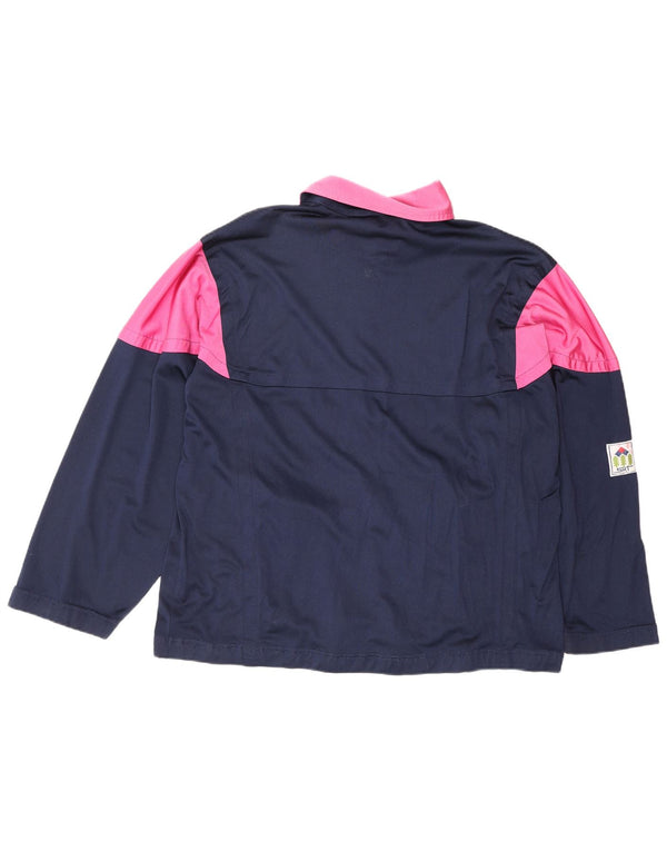 SERGIO TACCHINI Grafischer Herren-Trainingsanzug, Jacke, Größe S, Marineblau