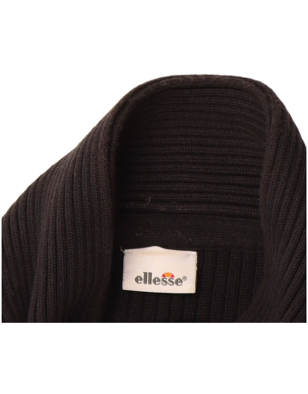 ELLESSE Herren Strickjacke XL Schwarz Baumwolle