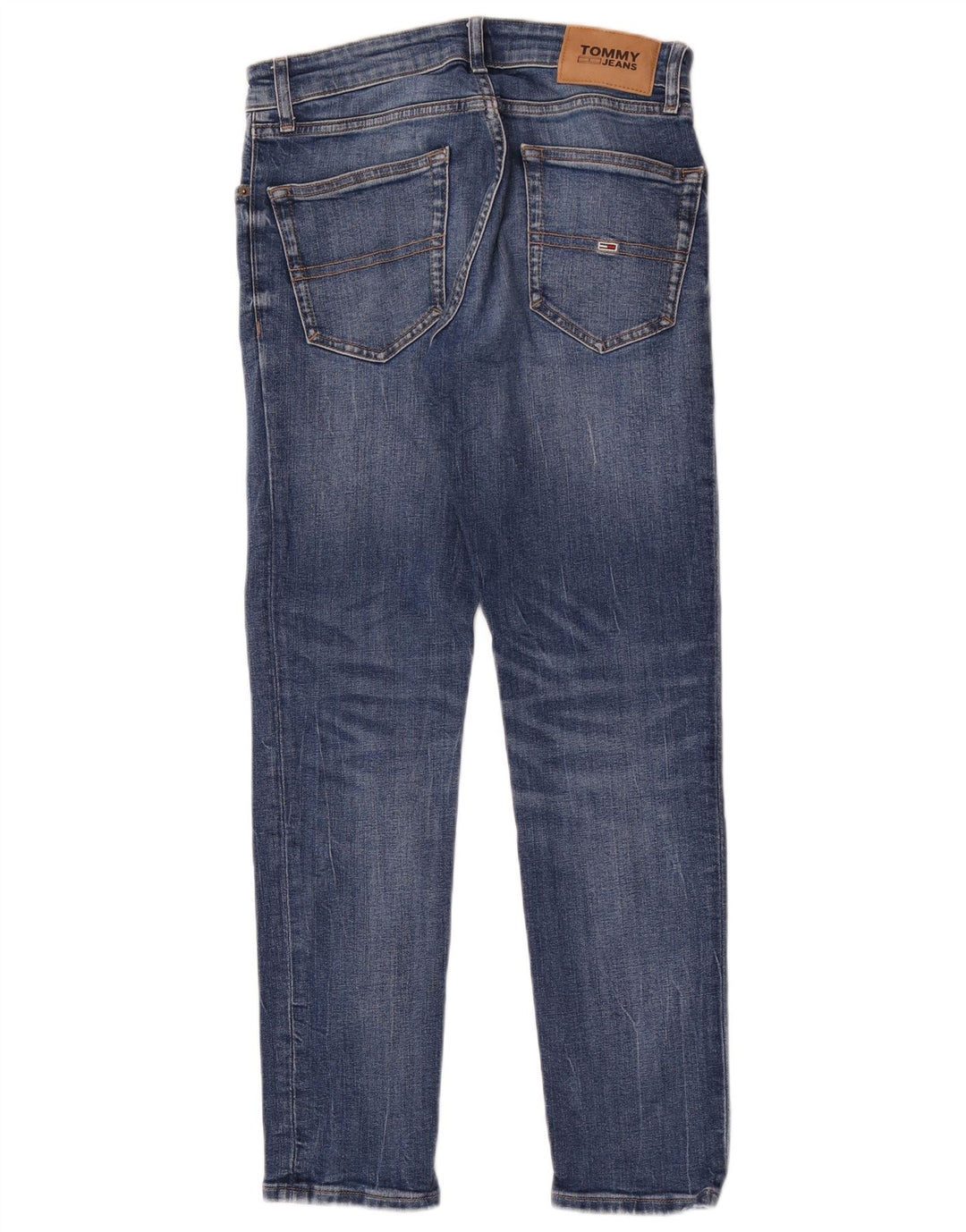 Tommy Hilfiger Herren Slim Jeans W27 L30 Blaue Baumwolle