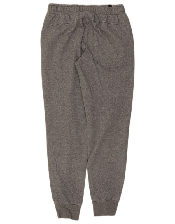 Puma Damen Trainingshose Jogger UK 12 Mittelgraue Baumwolle