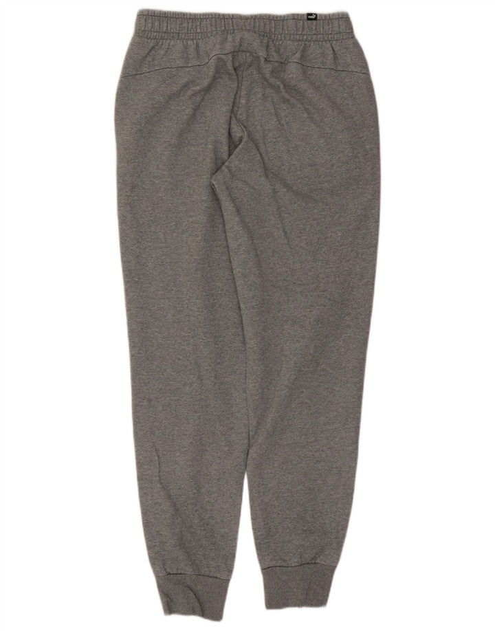 Puma Damen Trainingshose Jogger UK 12 Mittelgraue Baumwolle