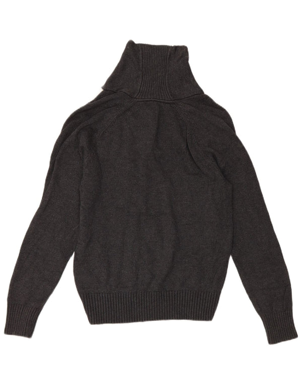 Tommy Hilfiger Damen-Pullover mit Schalkragen, Gr. 14, Grau