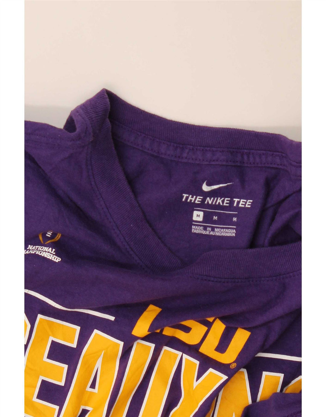 Nike Herren LSU Tigers Grafik-T-Shirt-Oberteil Mittellila