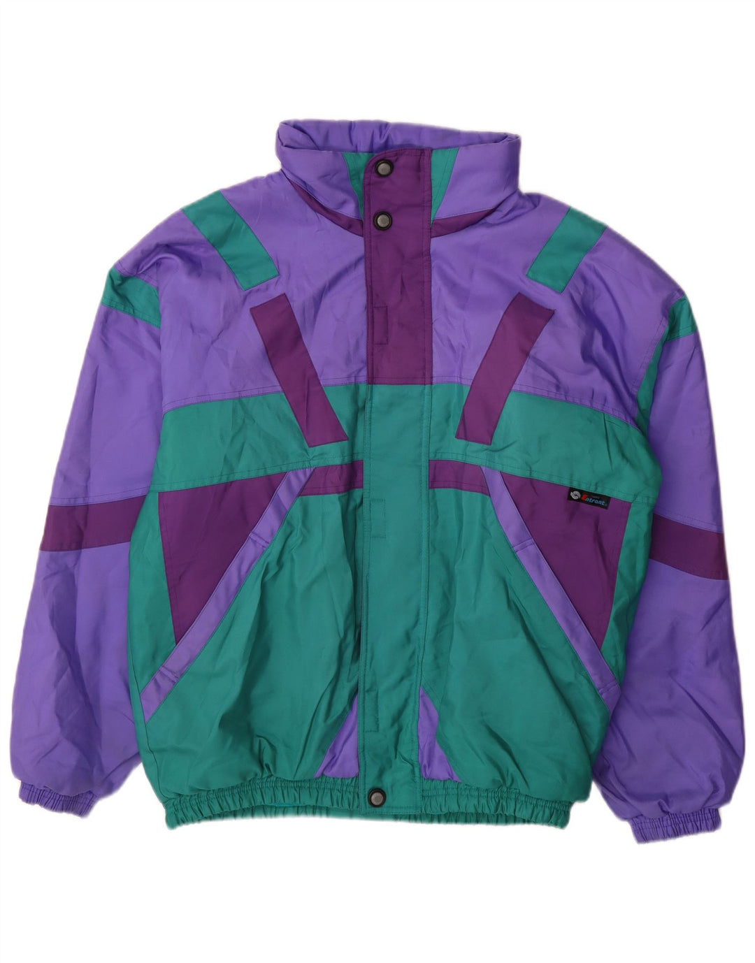 Sergio Tacchini Herren Skijacke UK 42 XL Lila Colourblock Polyester