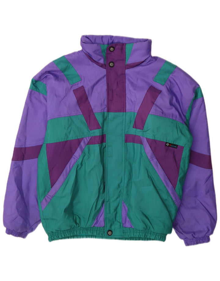 Sergio Tacchini Herren Skijacke UK 42 XL Lila Colourblock Polyester