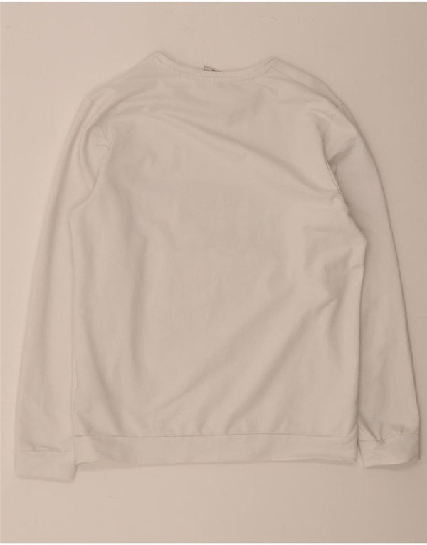 Jack & Jones Herren-Sweatshirt mit Grafik, groß, aus weißer Baumwolle