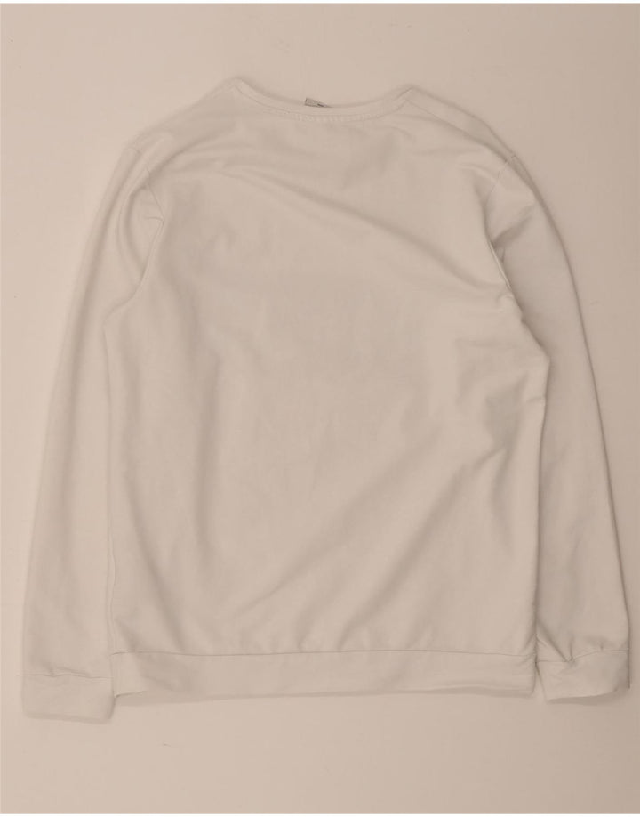 Jack & Jones Herren-Sweatshirt mit Grafik, groß, aus weißer Baumwolle